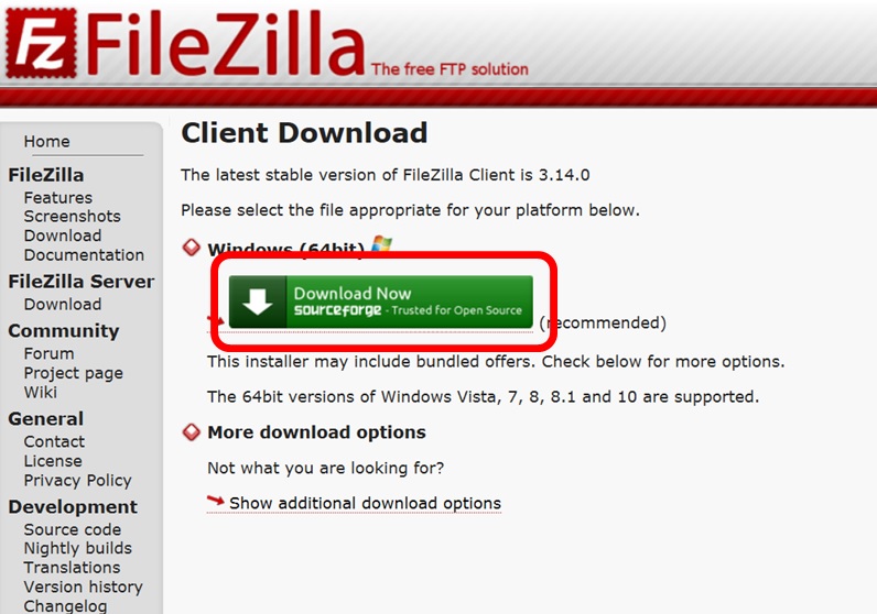 filezilla�_�E�����[�h���@�摜001